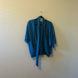 NWOT The Diarrablu Sustainable True Wrap Blouse Top Flutter Sleeves Women's 2X